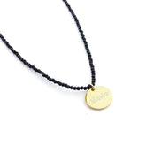 ANGI - Personalized necklace with 15mm gold medal